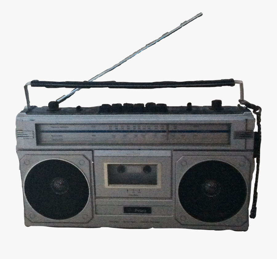 #80s #eightys #1980s #retro #boombox #old #nostalgia - Cassette Deck, Transparent Clipart