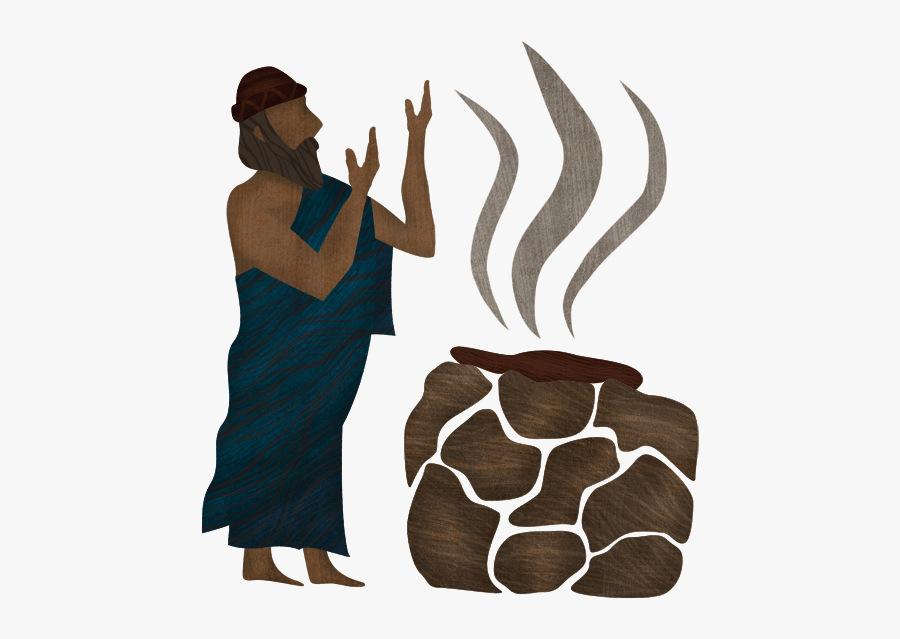 Noah Offering A Sacrifice - Noah's Ark, Transparent Clipart