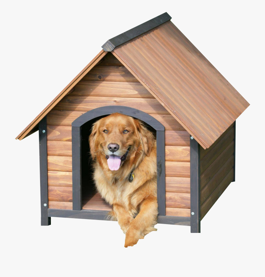 Dog House With A Transparent Background - Dog In Dog House Png, Transparent Clipart