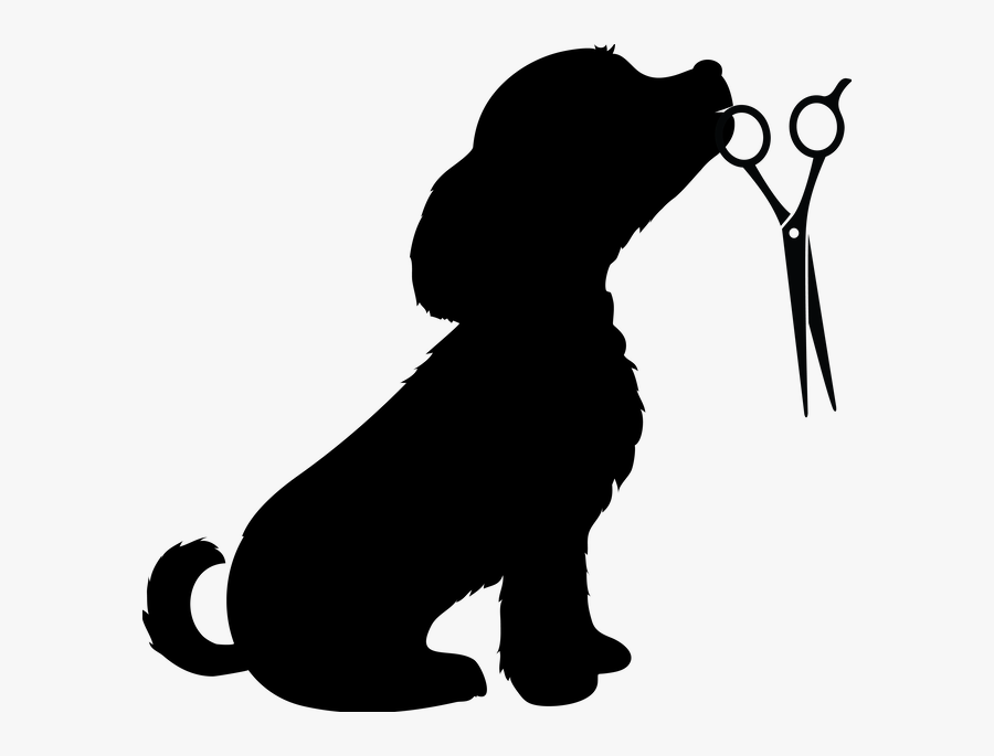 Safe, Professional Dog Grooming- Teeth To Tail - Dog Silhouette Grooming, Transparent Clipart