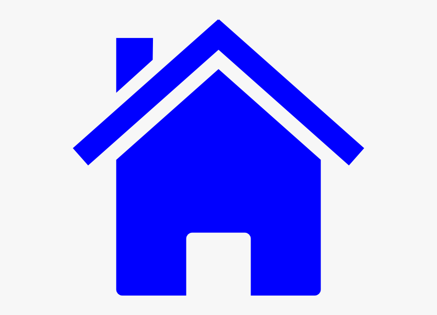 Simple Clip Art At - Blue House Clip Art, Transparent Clipart