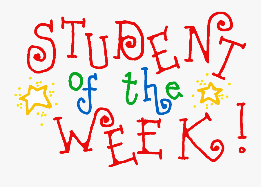 Student Of The Week Sign, Transparent Clipart