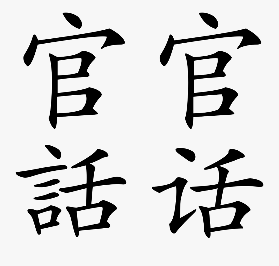 Clip Art Chinese Language Clipart - Mandarin Chinese, Transparent Clipart