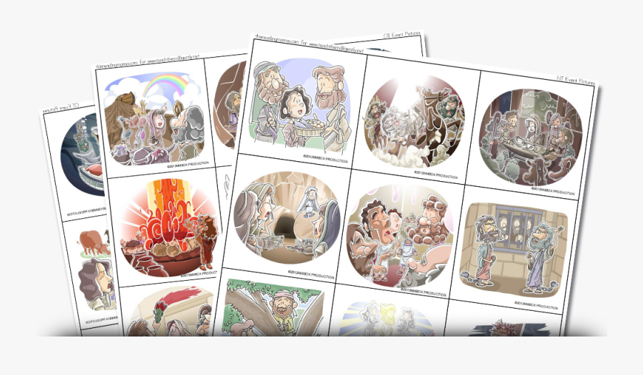 Old And New Testament Matching Game - Christian Clip Art, Transparent Clipart
