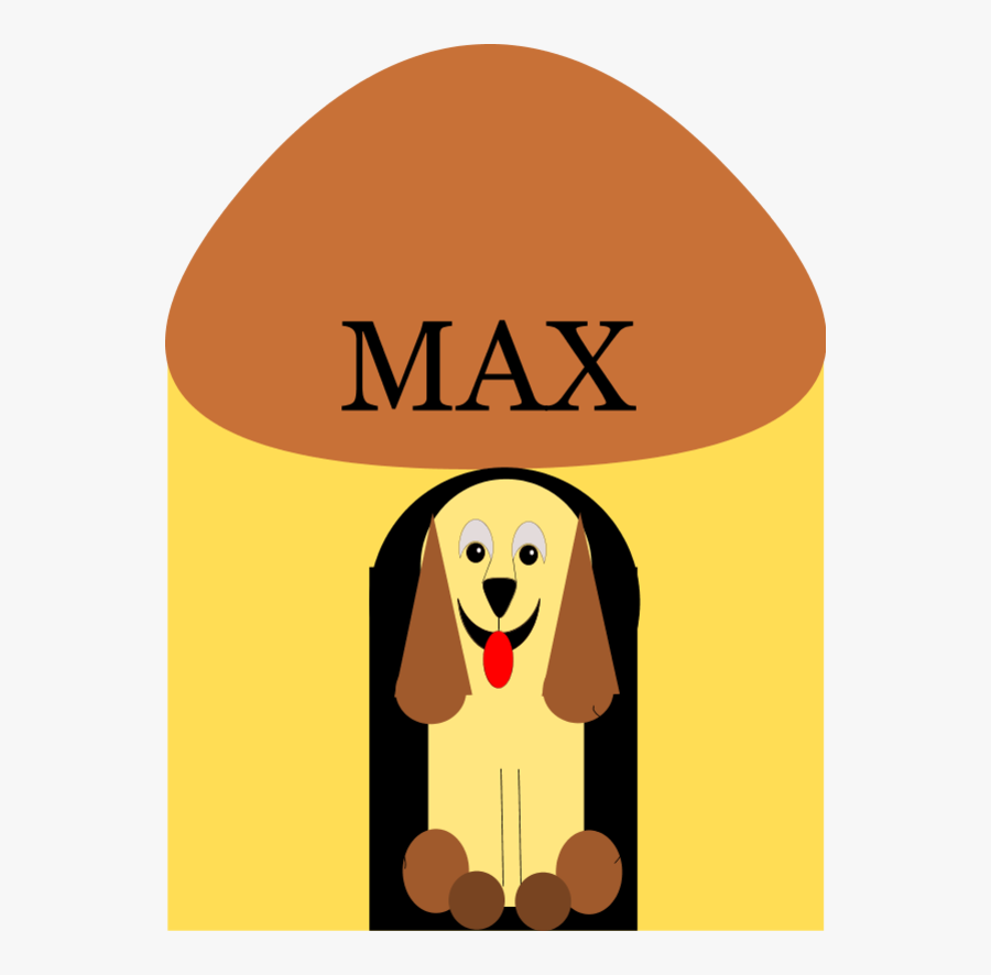 Puppy Inside Doghouse - Doghouse, Transparent Clipart