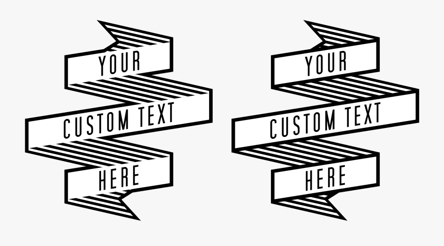 Banner Straight Within Straight White Banner Png - Banner Png Black And White, Transparent Clipart