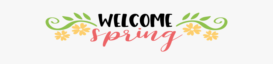 Planter Box And Small Tray Designs - Welcome Spring No Background, Transparent Clipart