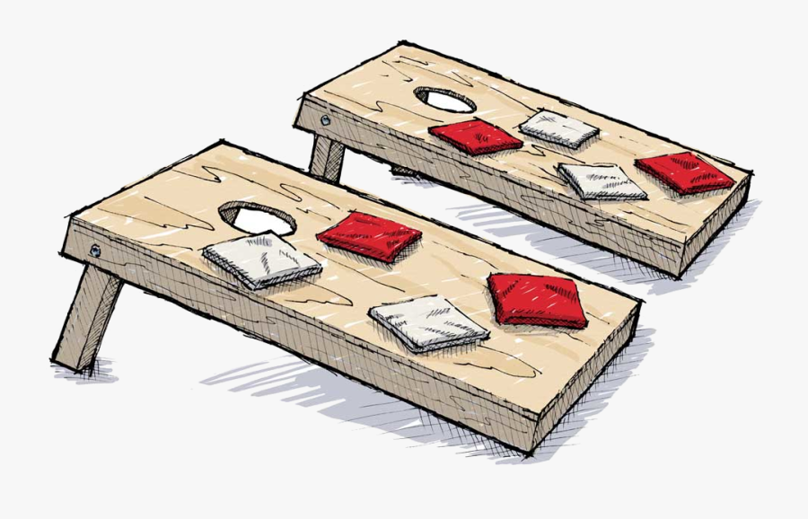 Cornhole Corn Hole Clipart Free Best On Transparent - Bags Tournament, Transparent Clipart