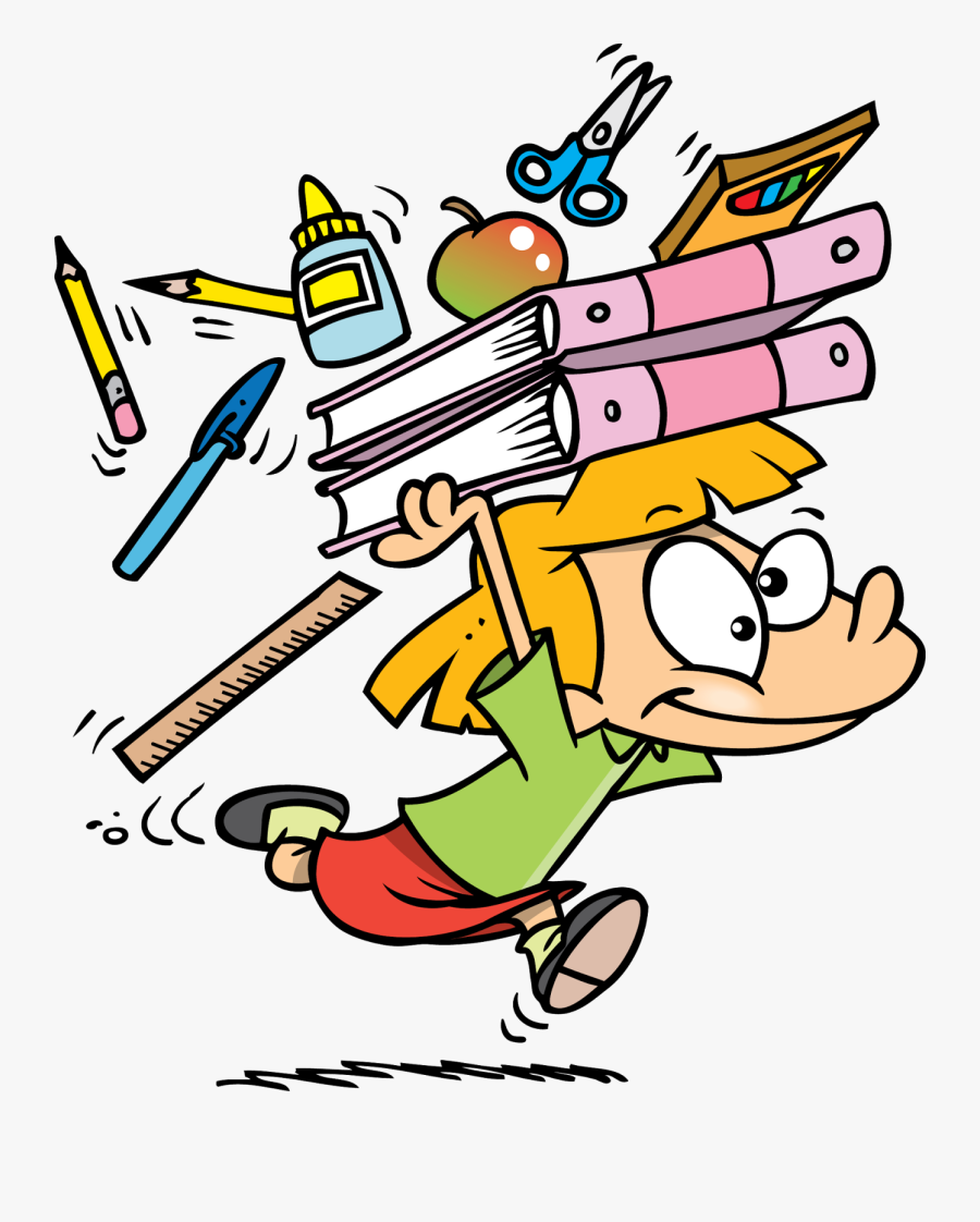 School Supplies Clip Art Black And White, Transparent Clipart