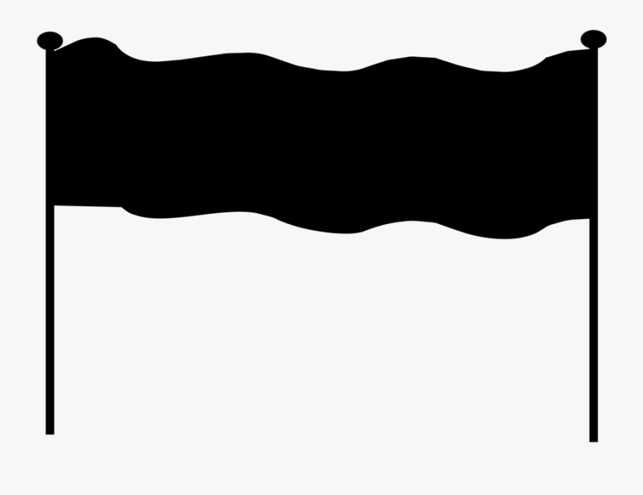 Protest Banner Demonstration Poster Symbol - Banner On Poles Clipart, Transparent Clipart