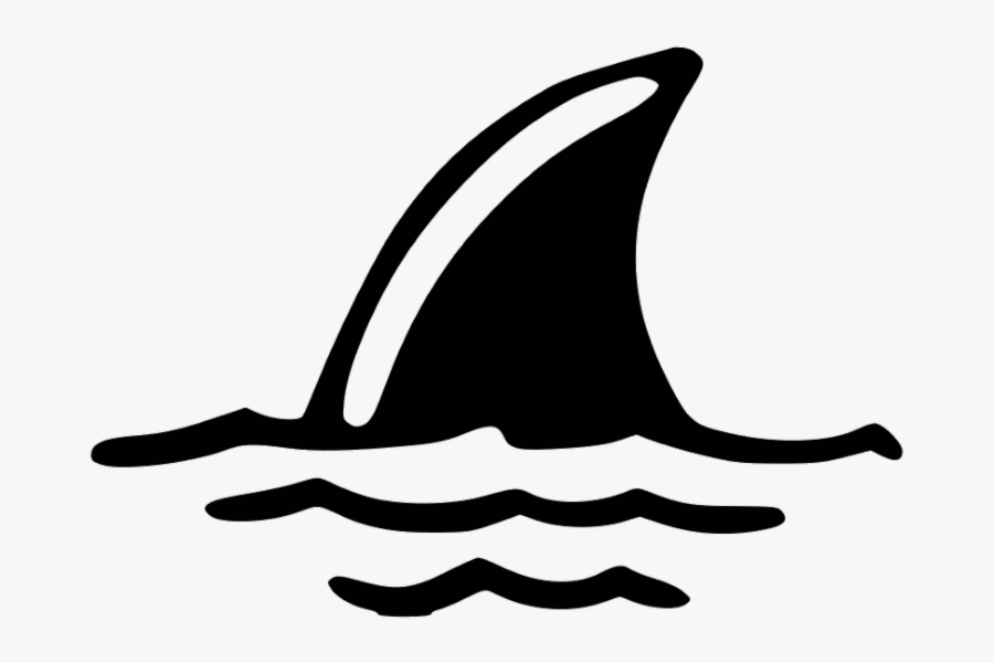 Shark Fin Waves Clipart, Transparent Clipart