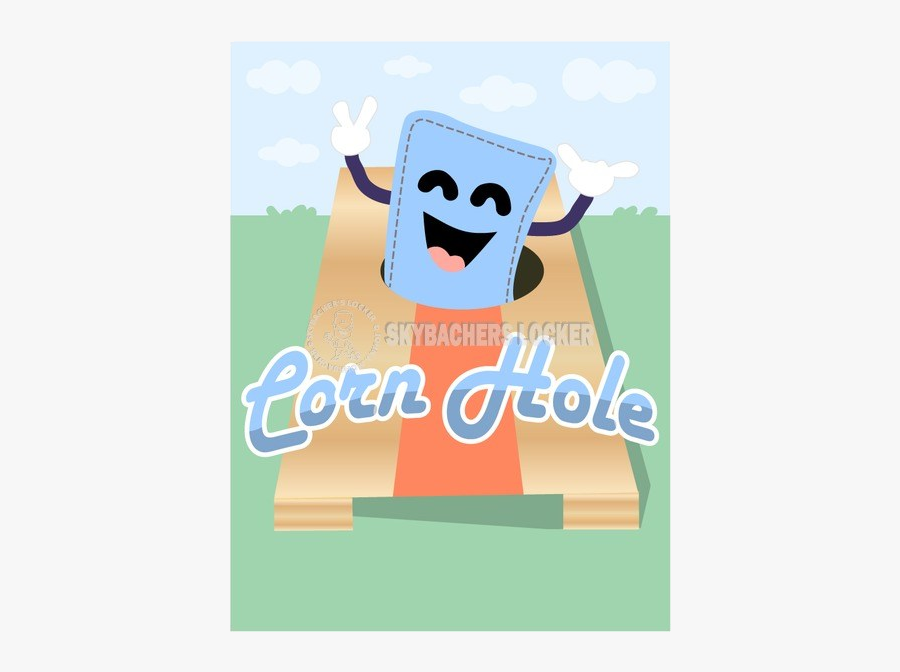 Cornhole Clipart Skybachers Locker Transparent Png - Cartoon, Transparent Clipart