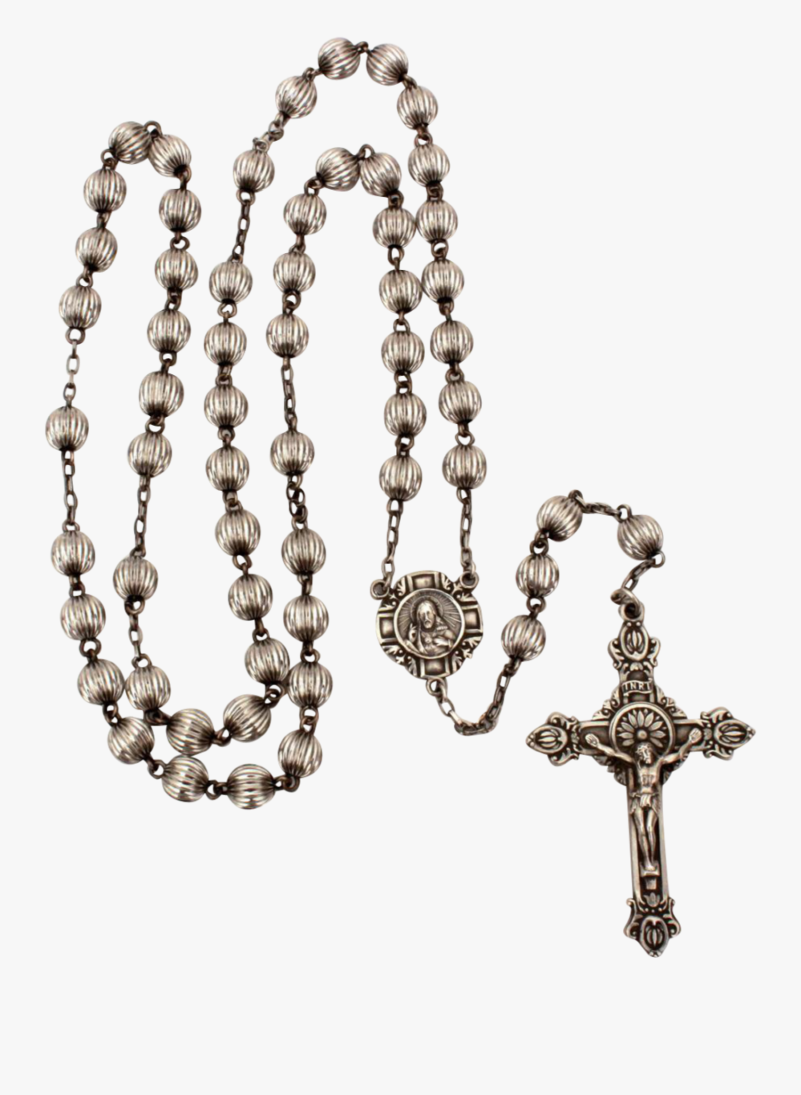 Sterling Hill Mark Rosary With Sterling Crucifix & - Transparent Background Rosary Transparent, Transparent Clipart