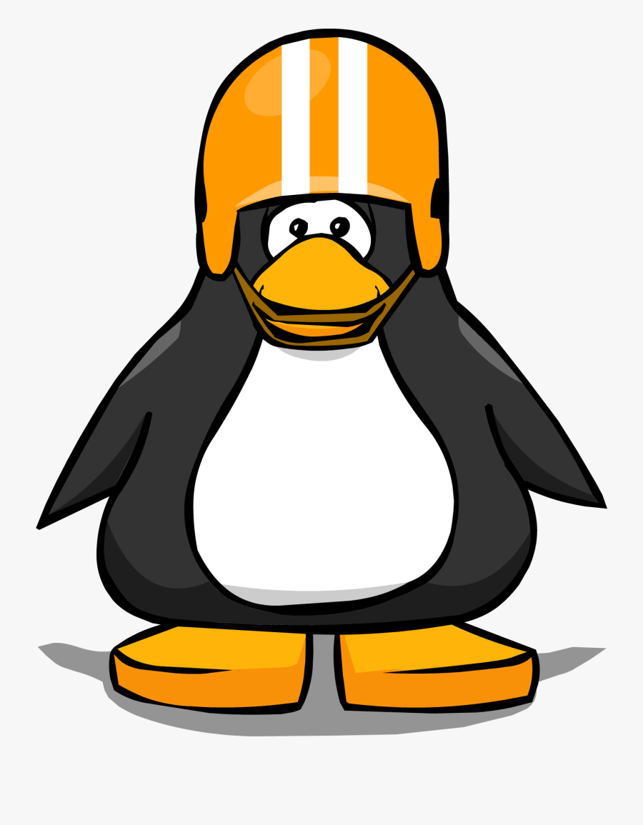 Football Cartoon Clipart - Penguin With Santa Hat, Transparent Clipart