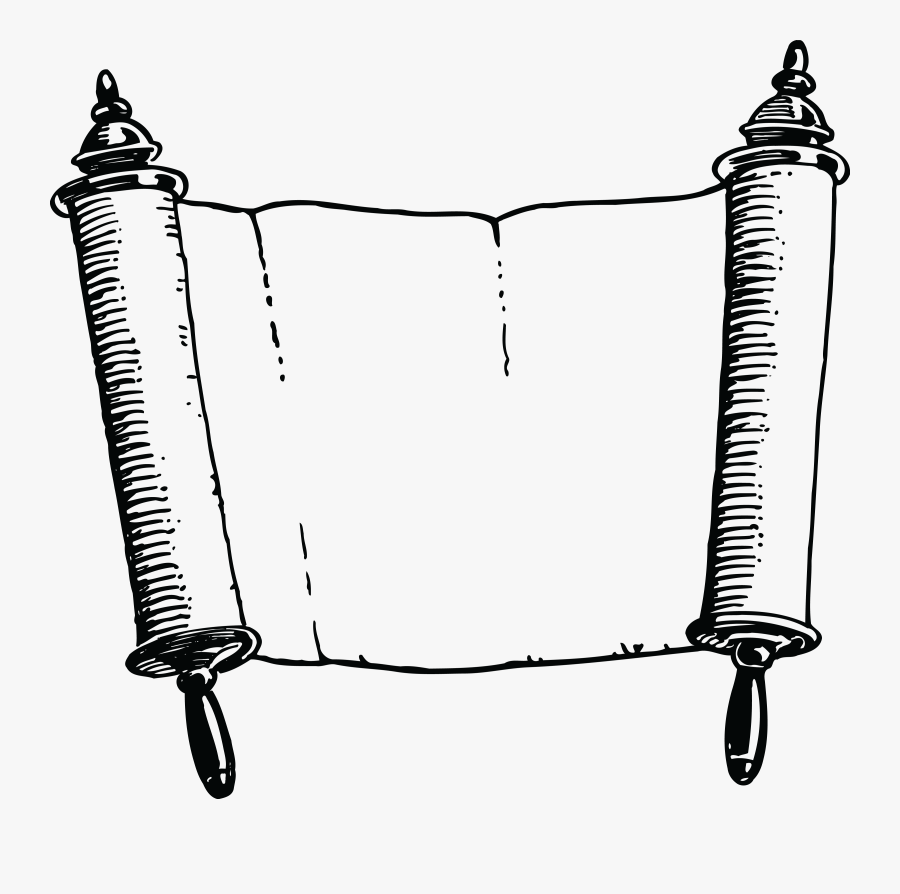 Transparent Scrolls Clipart Clip Art Torah Scroll , Free