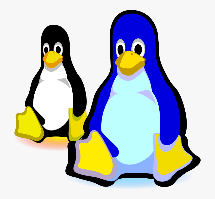 Two Penguins Svg Clip Arts - Linux Android, Transparent Clipart