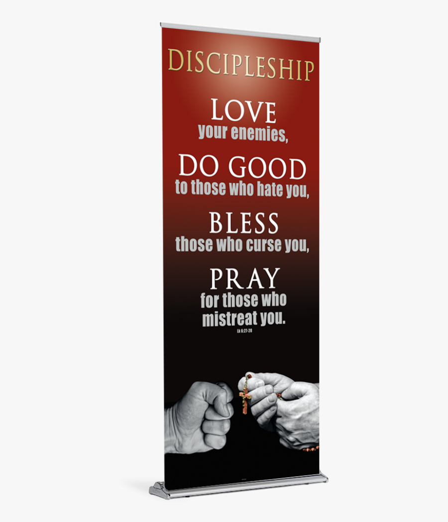Discipleship Rosary Banner - Donate Blood, Transparent Clipart