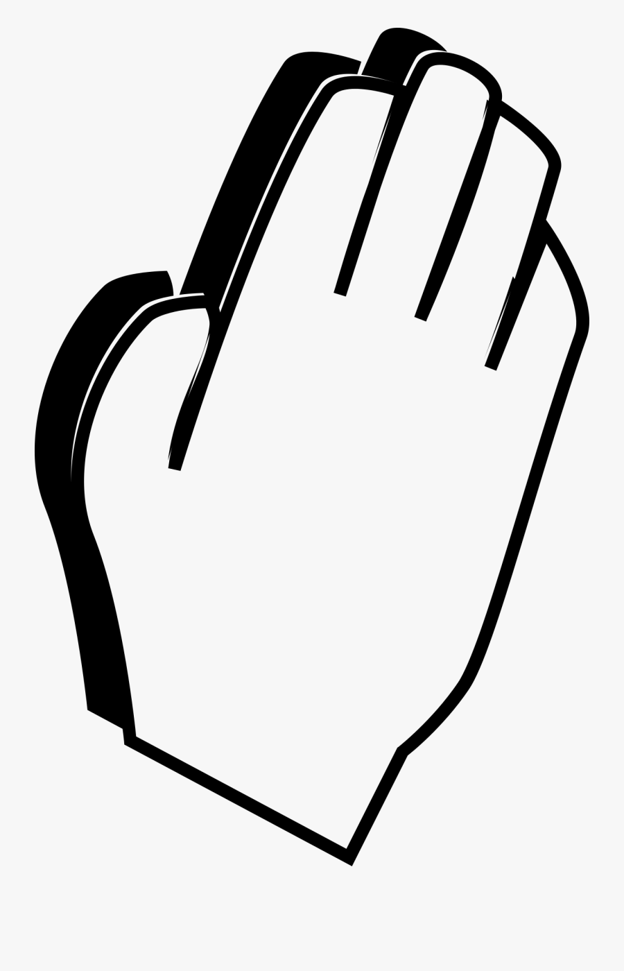 Transparent Praying Hands With Rosary Clipart - พนม มือ Png, Transparent Clipart