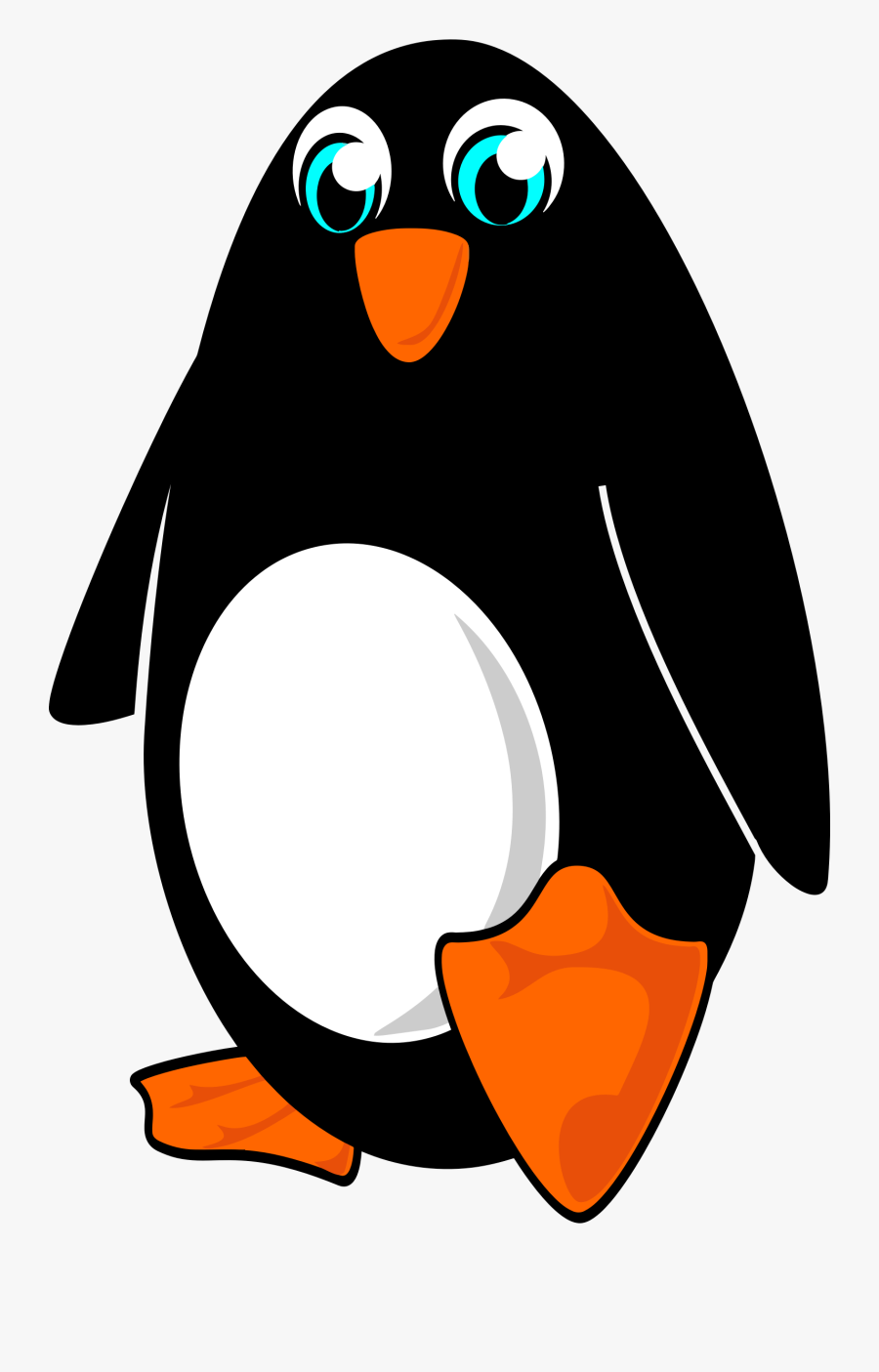 Clipart Cartoon Penguin Png - Png Big Penguin Cartoon, Transparent Clipart