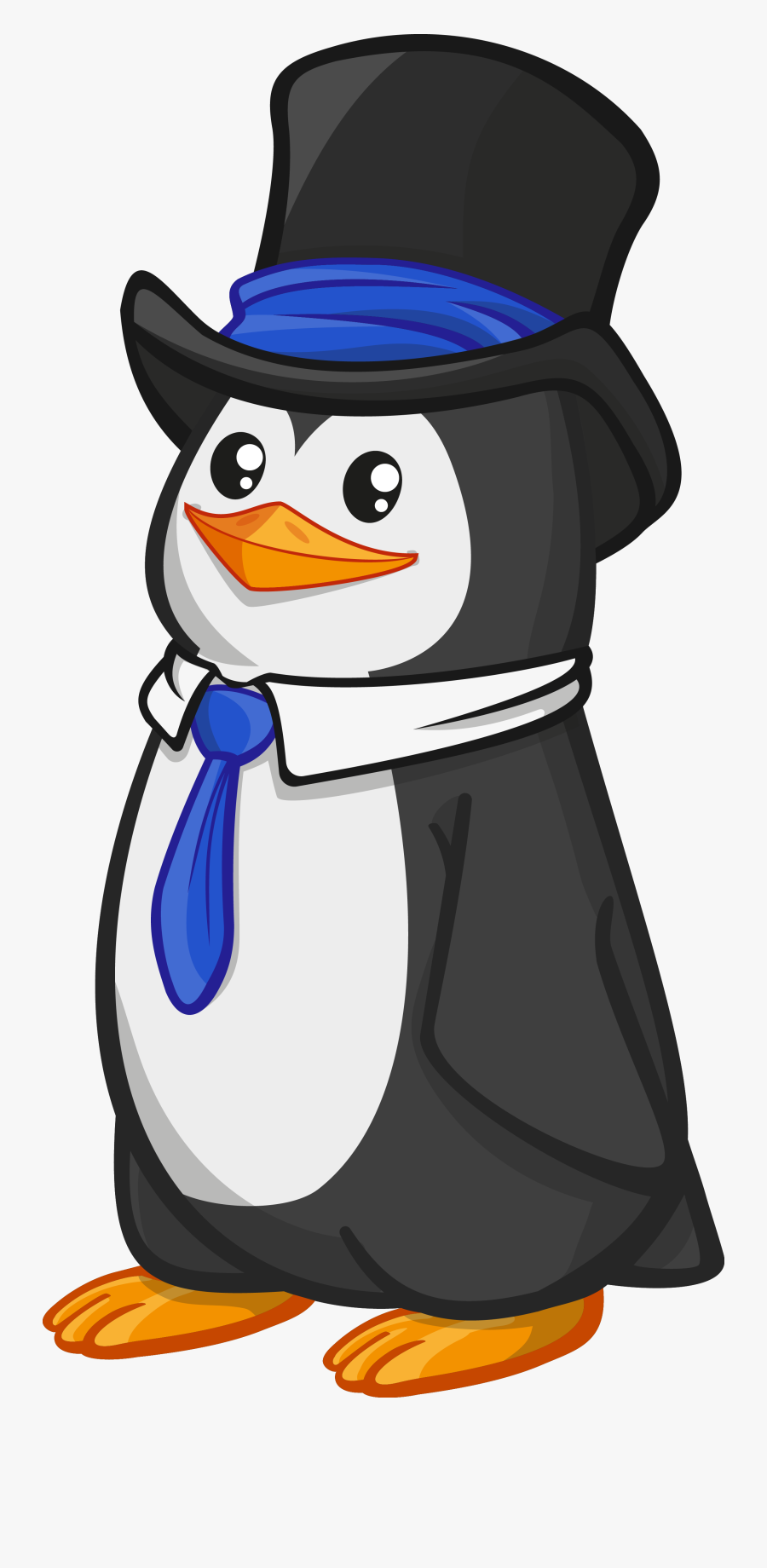 Public Domain Penguin, Transparent Clipart