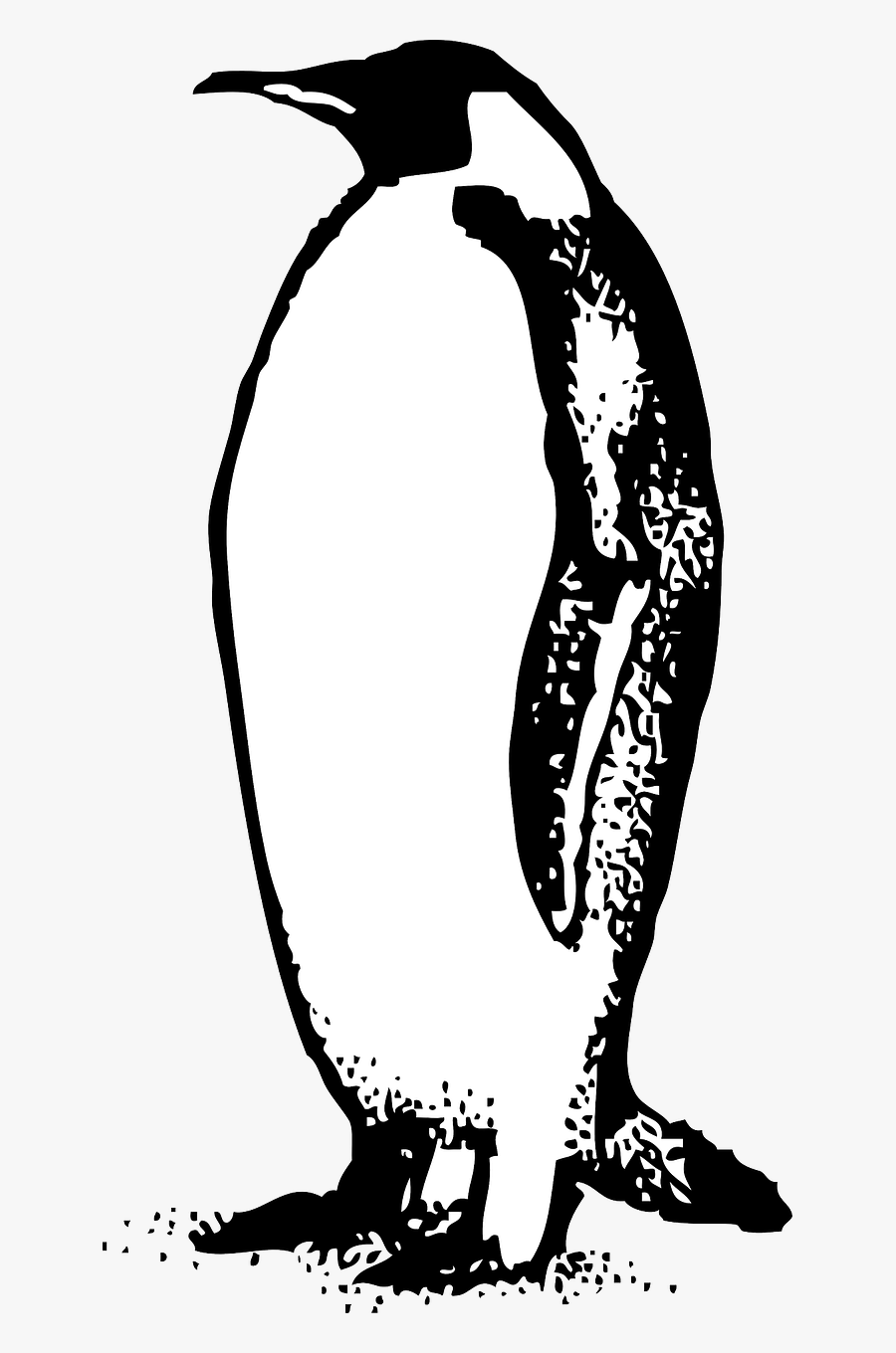 Penguin Clipart By Johnny Automatic - Emperor Penguin Black And White, Transparent Clipart