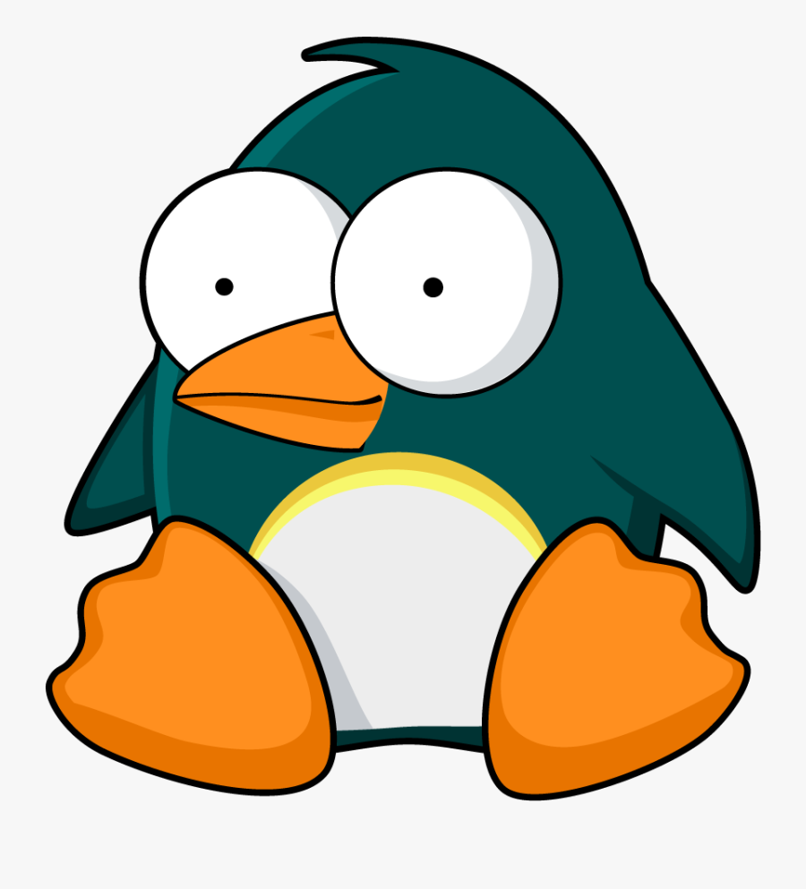 Clip Art Halfblog Net - Funny Cartoon Penguin, Transparent Clipart
