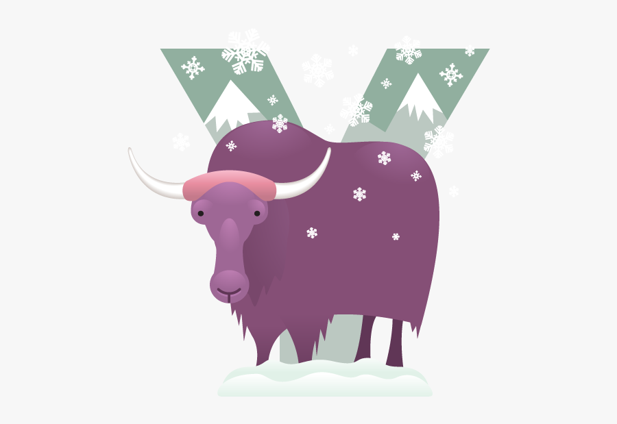 Yak Clipart Alphabet Animal - Yak, Transparent Clipart