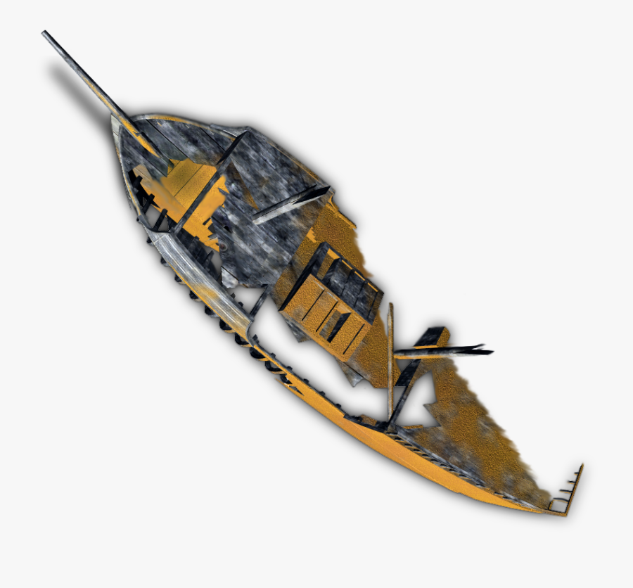 Transparent Boat - Dundjinni Shipwreck, Transparent Clipart