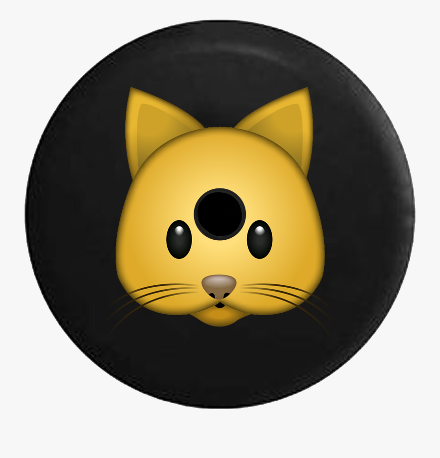 Jeep Wrangler Jl Backup Camera Day Kitty Cat Emoji - Cartoon, Transparent Clipart