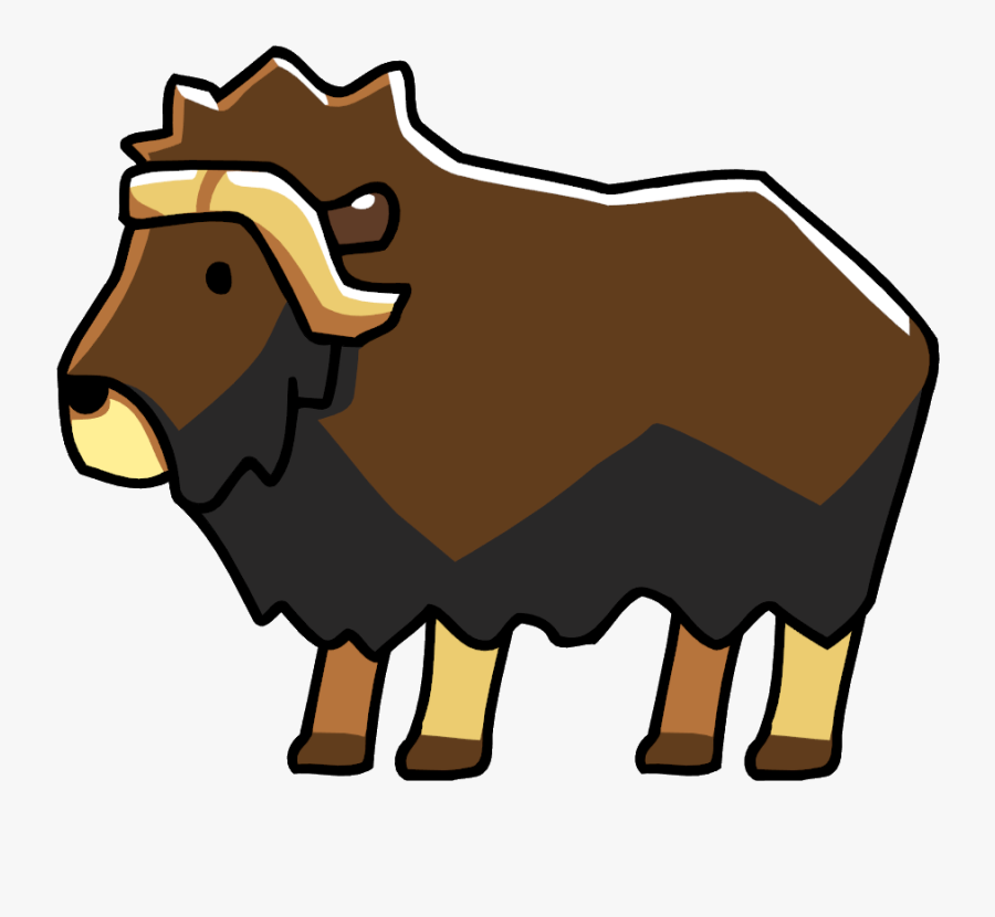 Yak - Musk Ox Cartoon Clip Art, Transparent Clipart