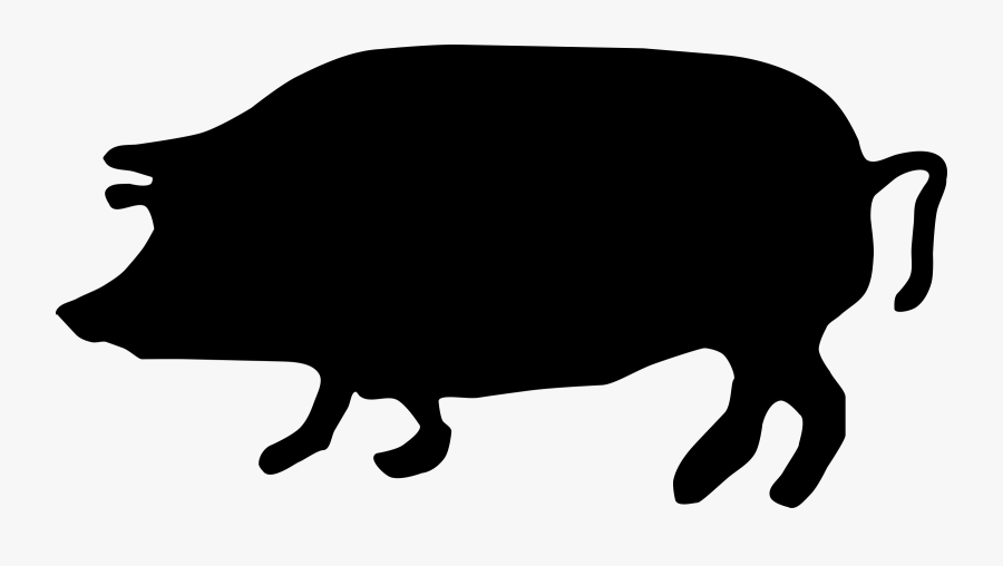 Pig Silhouette Icons Png - Pig Silhouette Clip Art, Transparent Clipart