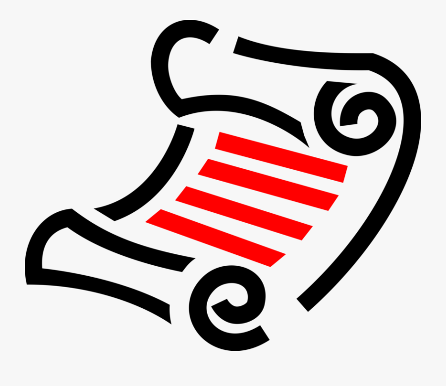 Graphic Library Parchment Scroll Contains Writing, Transparent Clipart