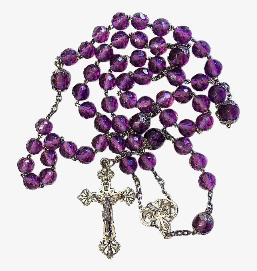 Transparent Rosary Png - Amethyst, Transparent Clipart