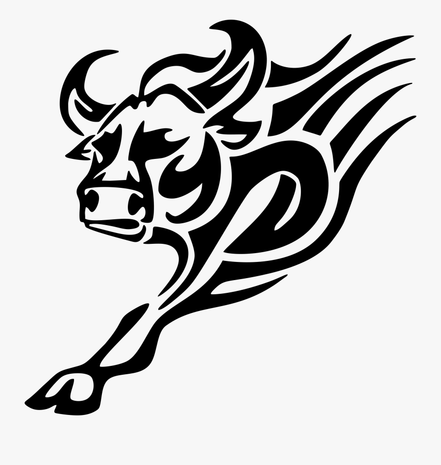 Clip Transparent Download Tribal Clipart For Free Download - Tribal Bull Transparent, Transparent Clipart