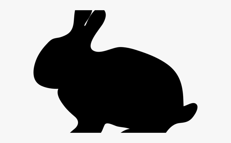 Easter Bunny Clipart Toddler - Silhouette Of Bunny Rabbit, Transparent Clipart