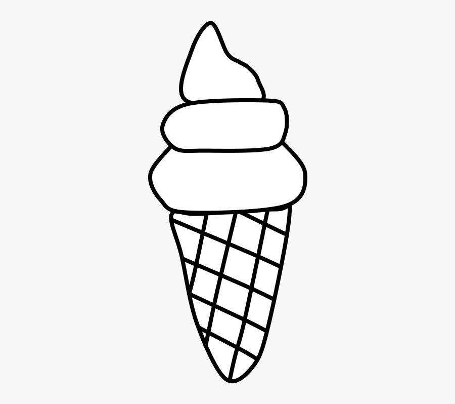 ice cream cone waffle wafer black and white vanilla