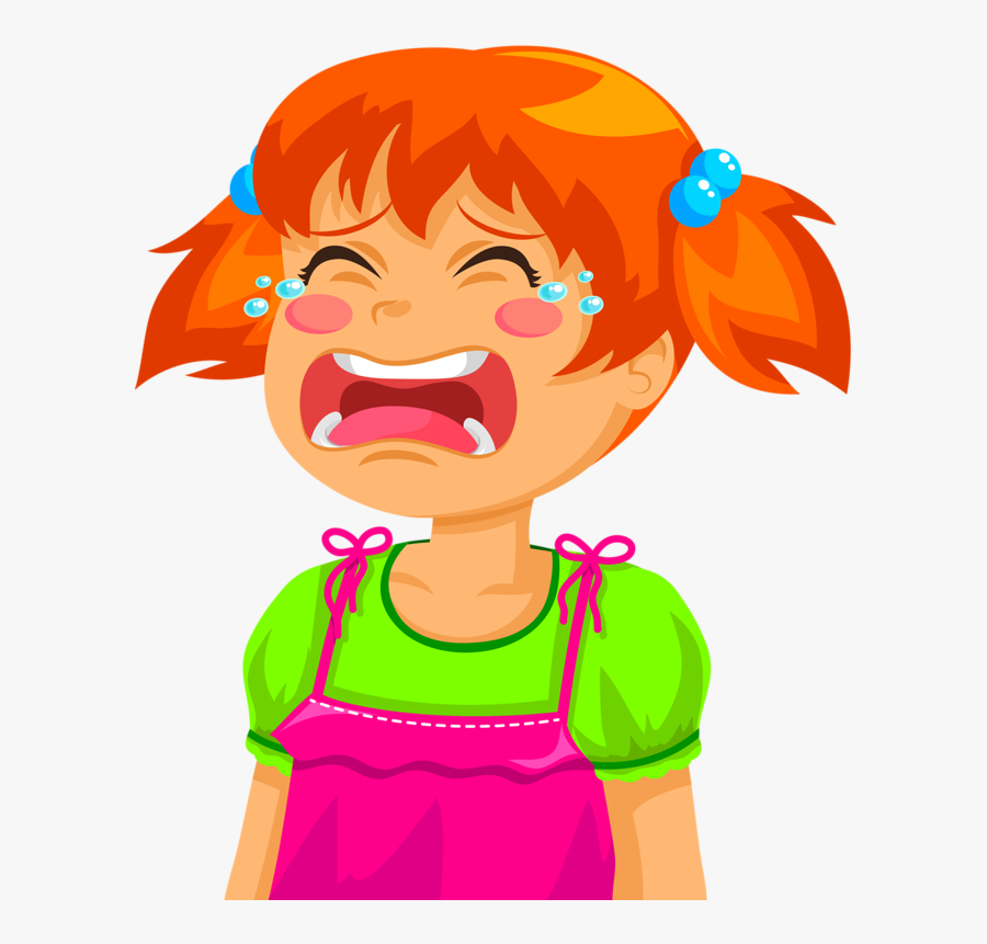 Crying Clipart Toddler - Crying Girl Clipart Png, Transparent Clipart