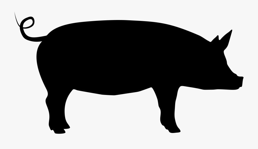 Silhouette Of A Bison, Transparent Clipart