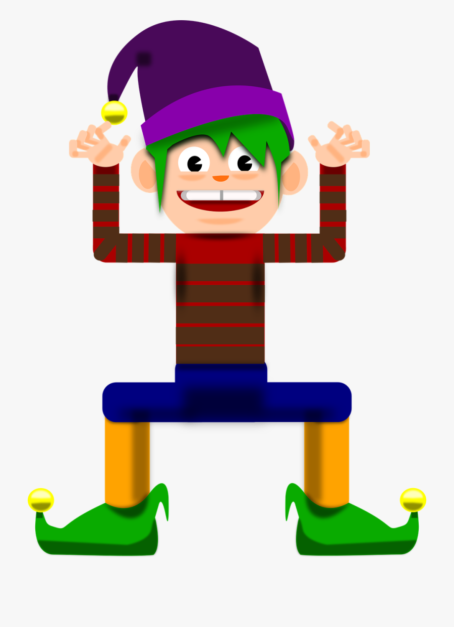 Boy Christmas Elf Free Picture - Elf Vector Png, Transparent Clipart