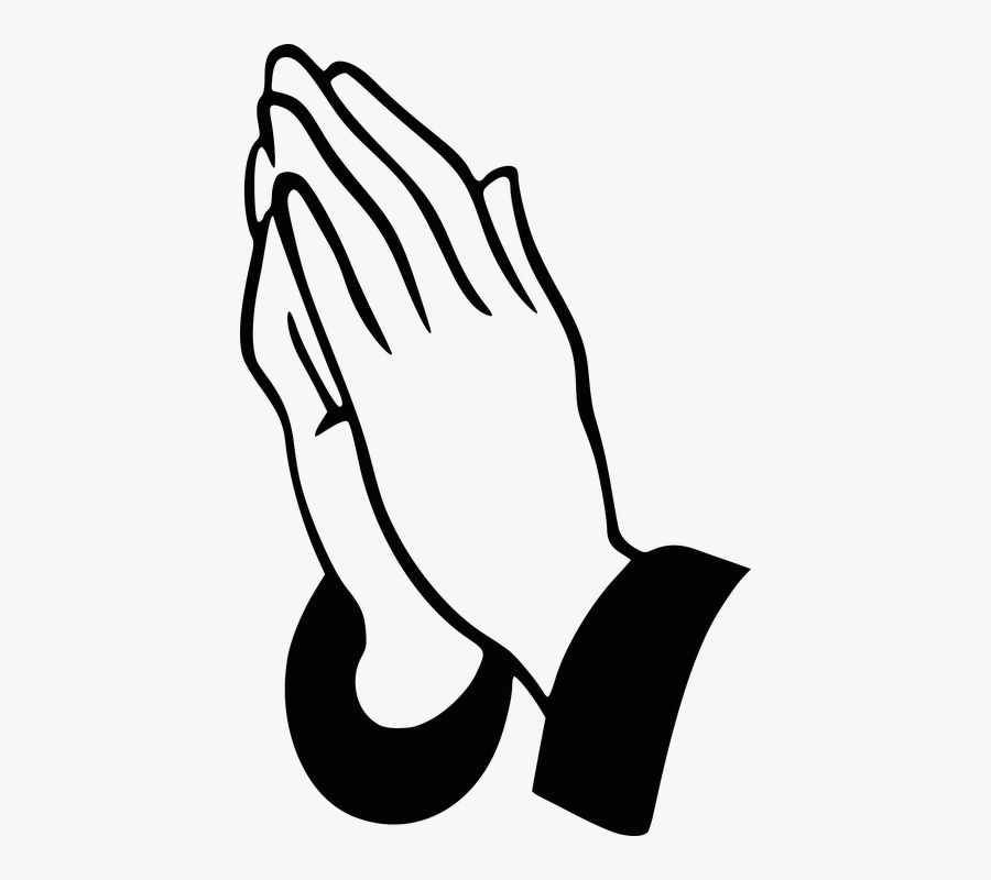 Praying Hands Religion Pray Prayer Jesus God - Clip Art Prayer Hand, Transparent Clipart
