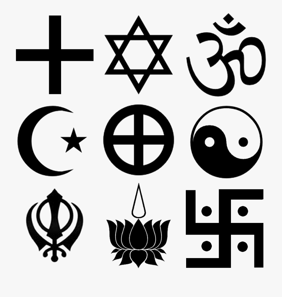 World Religions - Religion Symbols In Canada, Transparent Clipart