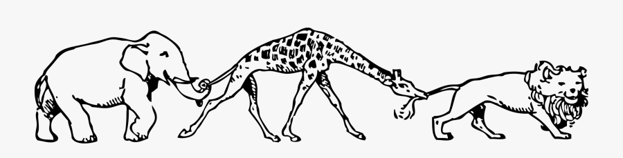 Art,monochrome Photography,carnivoran - Animal Parade Clipart, Transparent Clipart
