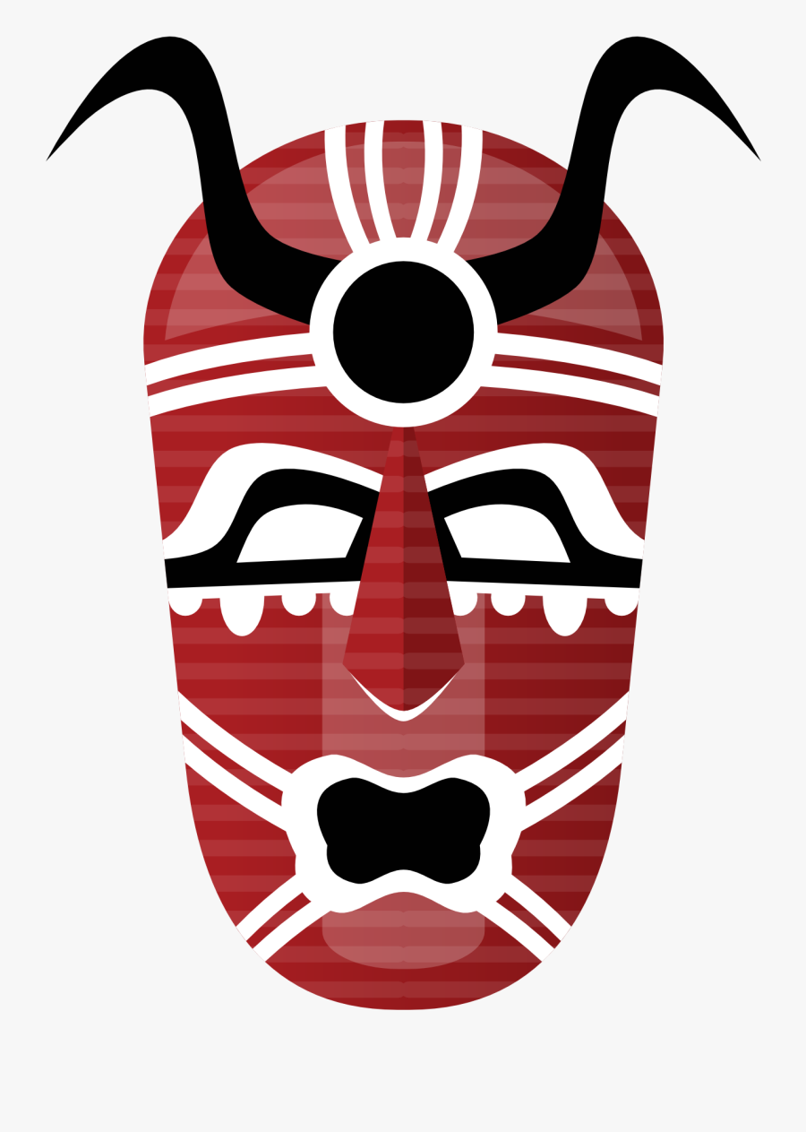 Clipart Of African Masks, Transparent Clipart