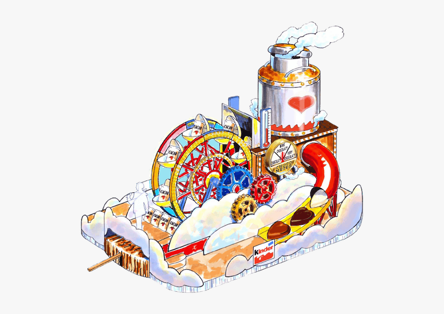Chocolate Fantasy Factory - Cartoon Parade Of Floats, Transparent Clipart