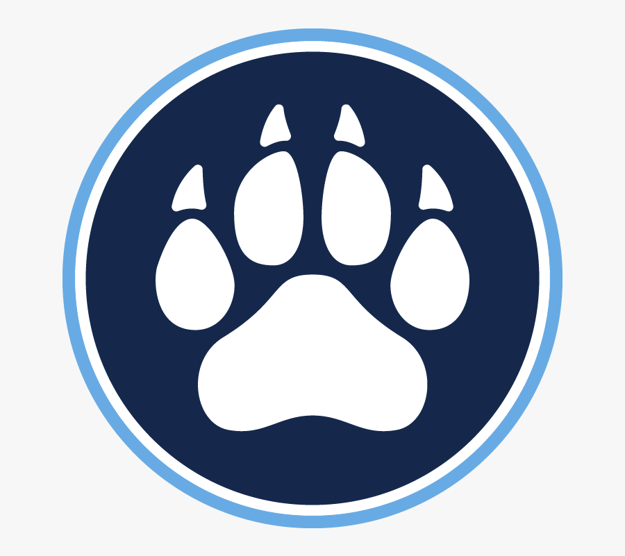 Feet Clipart Paw - Panther Paw Print Silhouette, Transparent Clipart