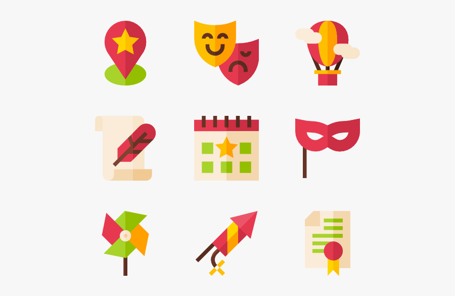 Fireworks Icons Free Vector, Transparent Clipart