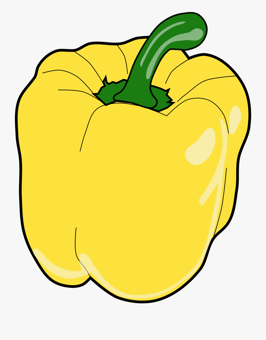 Picture Transparent Download Peeper Big Image Png - Yellow Bell Pepper Clipart, Transparent Clipart