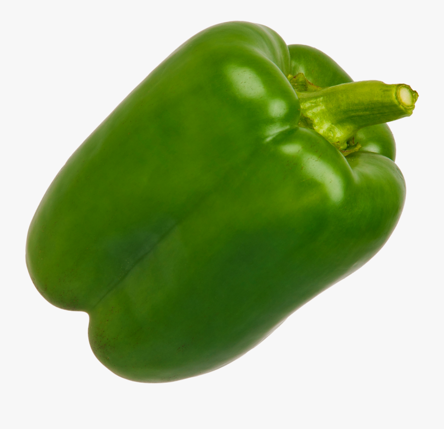 Green Pepper - Green Bell Pepper Transparent Background, Transparent Clipart