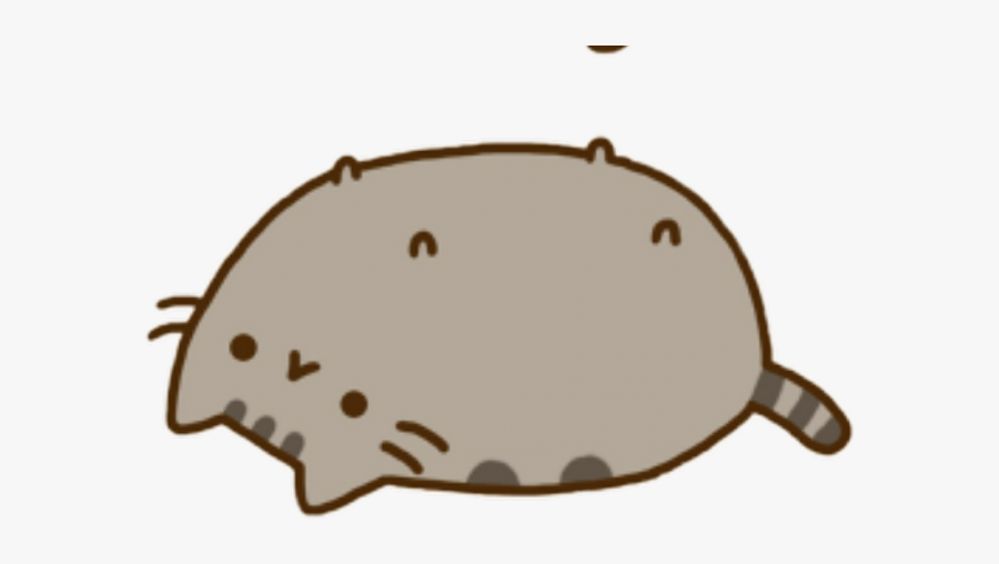 Lazy Cat Cliparts - Pusheen Cat On Back, Transparent Clipart