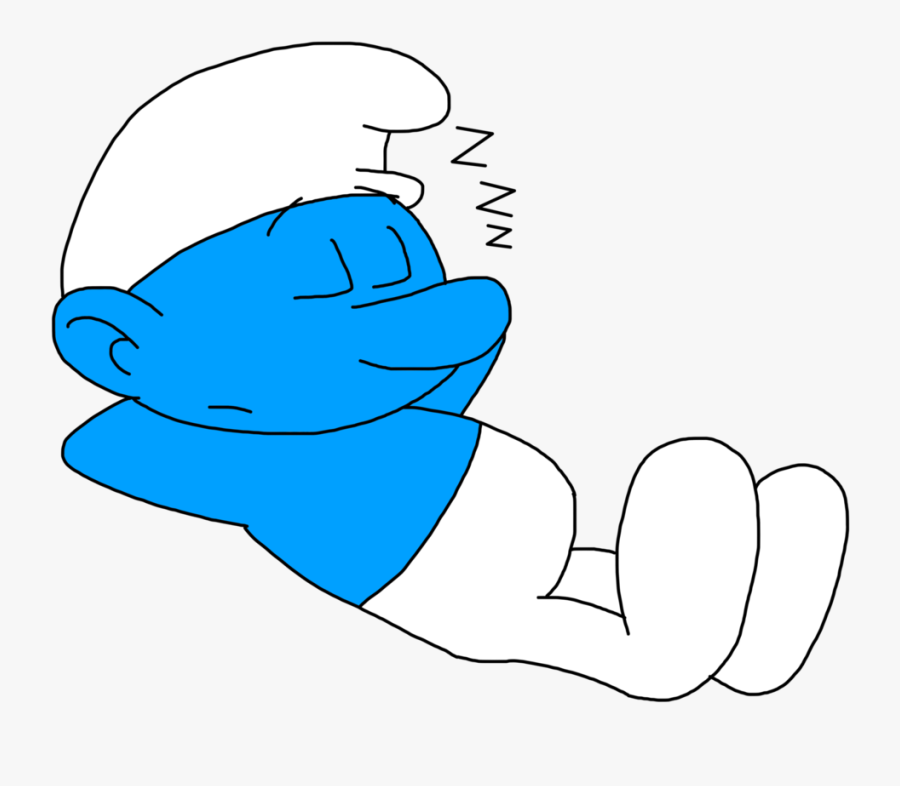 Sleepy Smurf Png, Transparent Clipart
